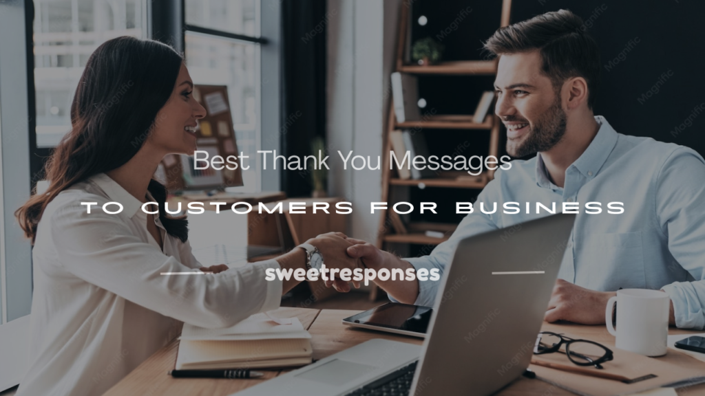 thank you to customer for business