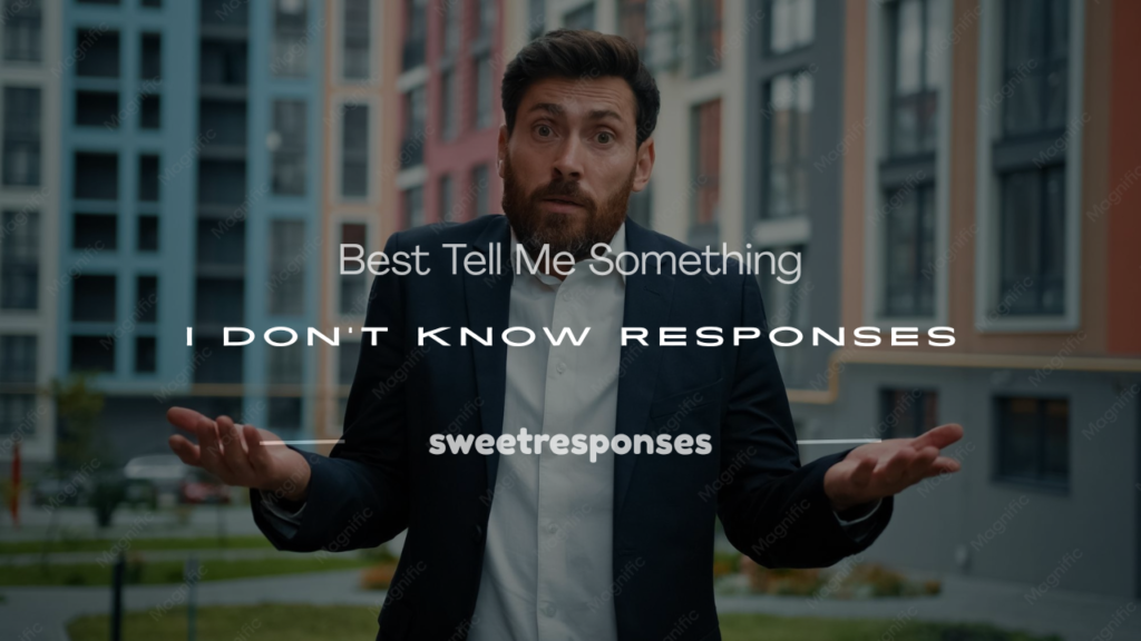 tell me something i don't know responses